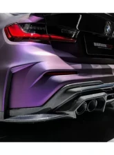 DarwinPro Unpainted Fiberglass with Carbon Fiber BKSSII Style Rear Bumper BMW M3 G80 2021+                                     - PCF8486BKSSII-RB - Image 11