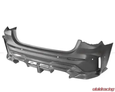 DarwinPro Unpainted Fiberglass with Carbon Fiber BKSSII Style Rear Bumper BMW M3 G80 2021+ - PCF8486BKSSII-RB