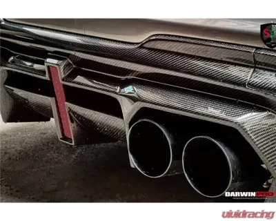DarwinPro Unpainted Fiberglass with Carbon Fiber BKSSII Style Rear Bumper BMW M3 G80 2021+ - PCF8486BKSSII-RB