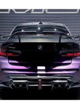 DarwinPro Unpainted Fiberglass with Carbon Fiber BKSSII Style Rear Bumper BMW M3 G80 2021+                                     - PCF8486BKSSII-RB - Image 10