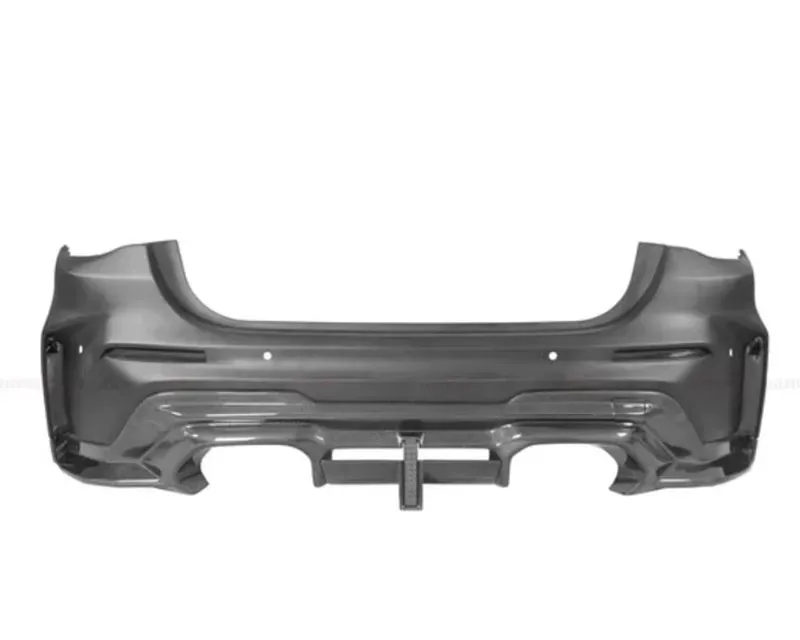 DarwinPro Unpainted Fiberglass with Forged Carbon Fiber BKSSII Style Rear Bumper BMW M3 G80 2021+ - FGPCF8486BKSSII-RB