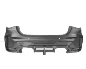DarwinPro Unpainted Fiberglass with Autoclave Dry Carbon Fiber BKSSII Style Rear Bumper BMW M3 G80 2021+