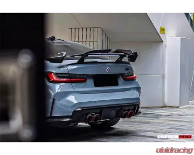DarwinPro Autoclave Carbon Fiber BKSSII Style Trunk Spoiler BMW M3 G80 2021+ - DRYCF8486BKSSII-W