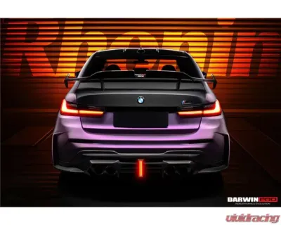 DarwinPro Autoclave Carbon Fiber BKSSII Style Trunk Spoiler BMW M3 G80 2021+ - DRYCF8486BKSSII-W