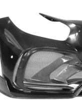 DarwinPro Unpainted Fiberglass with Partial Carbon Fiber IMPII Performance Front Bumper Mercedes Benz AMG GT | GTS | GTC 2015-2021                                     - PCF8511IMPII-FB - Image 4