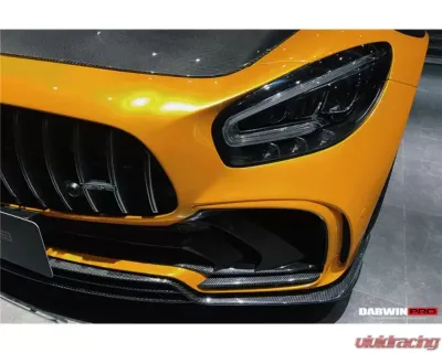 DarwinPro Unpainted Fiberglass with Partial Carbon Fiber IMPII Performance Front Bumper Mercedes Benz AMG GT | GTS | GTC 2015-2021 - PCF8511IMPII-FB