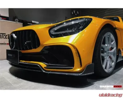 DarwinPro Unpainted Fiberglass with Partial Carbon Fiber IMPII Performance Front Bumper Mercedes Benz AMG GT | GTS | GTC 2015-2021 - PCF8511IMPII-FB