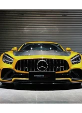DarwinPro Unpainted Fiberglass with Partial Carbon Fiber IMPII Performance Front Bumper Mercedes Benz AMG GT | GTS | GTC 2015-2021                                     - PCF8511IMPII-FB - Image 7
