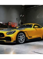 DarwinPro Unpainted Fiberglass with Partial Carbon Fiber IMPII Performance Front Bumper Mercedes Benz AMG GT | GTS | GTC 2015-2021                                     - PCF8511IMPII-FB - Image 8