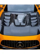 DarwinPro Unpainted Fiberglass with Forged Carbon Fiber IMPII Performance Front Fender Mercedes Benz AMG GT | GTS | GTC 2015-2021                                     - FGPCF8511IMPII-FD - Image 10