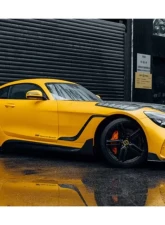 DarwinPro Unpainted Fiberglass with Forged Carbon Fiber IMPII Performance Front Fender Mercedes Benz AMG GT | GTS | GTC 2015-2021                                     - FGPCF8511IMPII-FD - Image 11