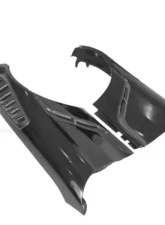DarwinPro Unpainted Fiberglass with Forged Carbon Fiber IMPII Performance Front Fender Mercedes Benz AMG GT | GTS | GTC 2015-2021                                     - FGPCF8511IMPII-FD - Image 4