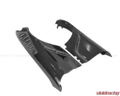 DarwinPro Unpainted Fiberglass with Forged Carbon Fiber IMPII Performance Front Fender Mercedes Benz AMG GT | GTS | GTC 2015-2021 - FGPCF8511IMPII-FD