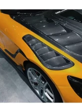 DarwinPro Unpainted Fiberglass with Forged Carbon Fiber IMPII Performance Front Fender Mercedes Benz AMG GT | GTS | GTC 2015-2021                                     - FGPCF8511IMPII-FD - Image 6