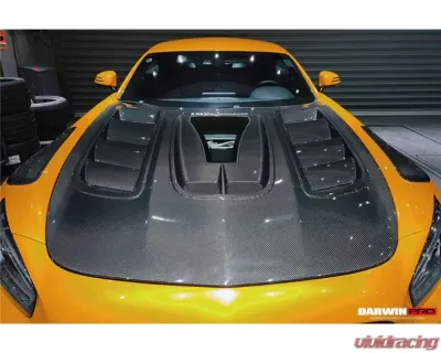 DarwinPro Autoclaved Double Sided Dry Carbon Fiber IMPII Performance Hood Mercedes Benz AMG GT | GTS | GTC | GTR 2015-2021 - DRYDCF8511IMPII-H