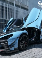 DarwinPro Se2NWB Style Forged Carbon Fiber Side Door Trims McLaren 720S 2017-2021                                     - FGCF8005BKSS-DT - Image 5