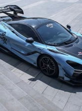 DarwinPro Se2NWB Style Forged Carbon Fiber Side Door Trims McLaren 720S 2017-2021                                     - FGCF8005BKSS-DT - Image 9