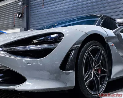 DarwinPro Forged Carbon Fiber Front Bumper Side Air Vents Replacement McLaren 720S 2017-2021 - FGCF8005OE-FBVT
