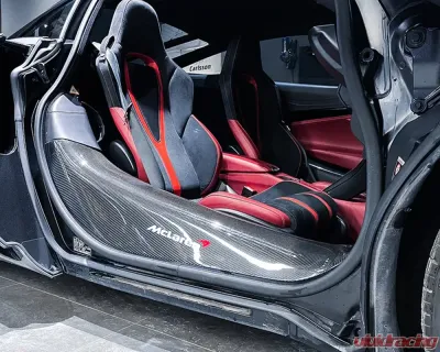 DarwinPro Matte Autoclave Forged Carbon Fiber Door Sills McLaren 720S 2017-2021 - MTDRYCF8005OE-DC