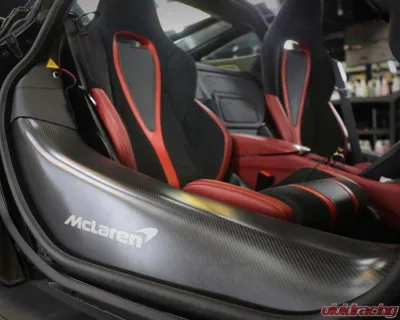 DarwinPro Matte Autoclave Forged Carbon Fiber Door Sills McLaren 720S 2017-2021 - MTDRYCF8005OE-DC