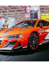 DarwinPro IMPII Style Side Skirts Partial Carbon Fiber Audi R8 Coupe | Spyder 2016-2018                                     - PCF8358IMPII-SS - Image 2