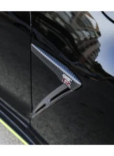 DarwinPro Matte Black Carbon Fiber Fender Cover w/ Logo Nissan GTR R35 DBA | EBA 2015-2022                                     - CF8353-FDLC-MT - Image 7