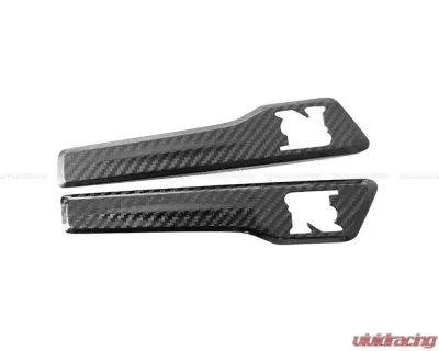 DarwinPro Matte Black Carbon Fiber Fender Cover w/ Logo Nissan GTR R35 DBA | EBA 2015-2022 - CF8353-FDLC-MT