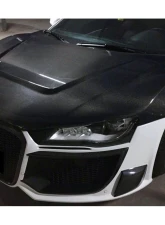 DarwinPro Carbon Fiber P Style Hood Audi R8 Coupe | Spyder 2006-2015                                     - CF8359PPI.H - Image 5