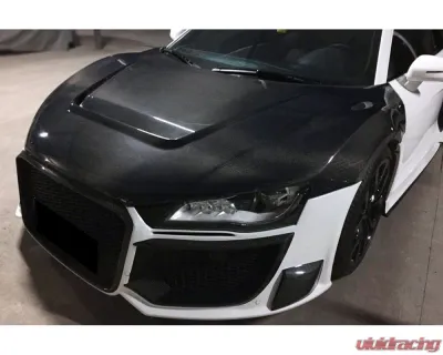 DarwinPro Carbon Fiber P Style Hood Audi R8 Coupe | Spyder 2006-2015 - CF8359PPI.H