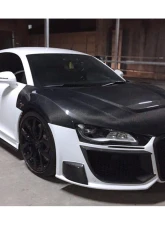 DarwinPro Carbon Fiber P Style Hood Audi R8 Coupe | Spyder 2006-2015                                     - CF8359PPI.H - Image 8