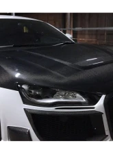 DarwinPro Carbon Fiber P Style Hood Audi R8 Coupe | Spyder 2006-2015                                     - CF8359PPI.H - Image 9