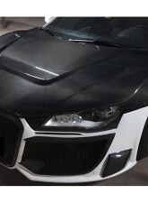 DarwinPro Carbon Fiber P Style Hood Audi R8 Coupe | Spyder 2006-2015                                     - CF8359PPI.H - Image 10