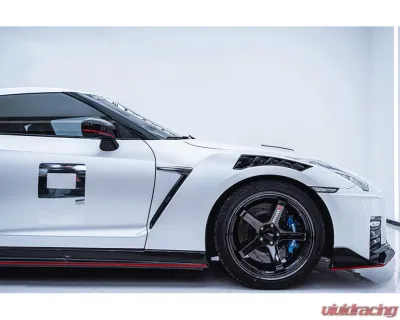 DarwinPro NSM Style Partial Carbon Fiber Front Fenders Nissan GTR R35 CBA/DBA/EBA 2008-2022 - PCF8354NSMO-FD