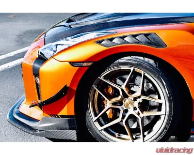 DarwinPro NSM Style Partial Carbon Fiber Front Fenders Nissan GTR R35 CBA/DBA/EBA 2008-2022 - PCF8354NSMO-FD