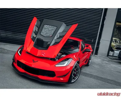 DarwinPro Double Sided Carbon Fiber IMP Performance Hood Chevrolet Corvette C7 Z51 | Z06 | Grandsport 2013-2019 - DCF8993BKSSIMP-H
