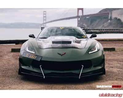 DarwinPro Double Sided Carbon Fiber IMP Performance Hood Chevrolet Corvette C7 Z51 | Z06 | Grandsport 2013-2019 - DCF8993BKSSIMP-H