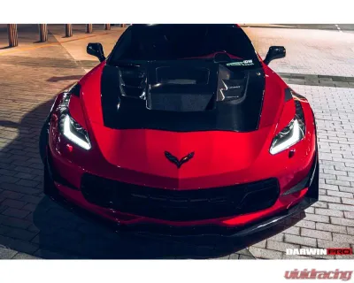DarwinPro Double Sided Carbon Fiber IMP Performance Hood Chevrolet Corvette C7 Z51 | Z06 | Grandsport 2013-2019 - DCF8993BKSSIMP-H