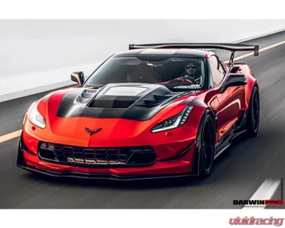 DarwinPro Double Sided Carbon Fiber IMP Performance Hood Chevrolet Corvette C7 Z51 | Z06 | Grandsport 2013-2019 - DCF8993BKSSIMP-H