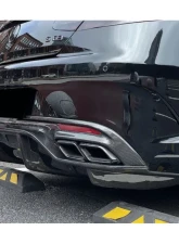 DarwinPro Aerodynamics BKSS Style Carbon Fiber Rear Diffuser CFRP Mercedes Benz C217 S63 | S65 AMG Coupe 2014-2021                                     - CF8506BKSS.RD - Image 2