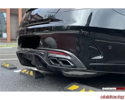 DarwinPro Aerodynamics BKSS Style Carbon Fiber Rear Diffuser CFRP Mercedes Benz C217 S63 | S65 AMG Coupe 2014-2021 - CF8506BKSS.RD