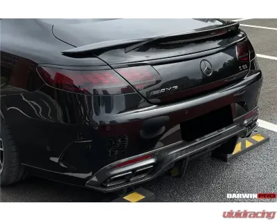 DarwinPro Aerodynamics BKSS Style Carbon Fiber Rear Diffuser CFRP Mercedes Benz C217 S63 | S65 AMG Coupe 2014-2021 - CF8506BKSS.RD