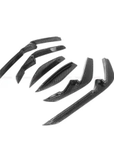 DarwinPRO CFRP IMP Performance Front Canards Audi RS6 | RS7 Quattro 2019-2025                                     - CF8376IMPII-CRD - Image 2