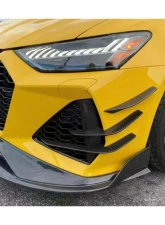 DarwinPRO CFRP IMP Performance Front Canards Audi RS6 | RS7 Quattro 2019-2025                                     - CF8376IMPII-CRD - Image 6