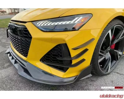 DarwinPRO CFRP IMP Performance Front Canards Audi RS6 | RS7 Quattro 2019-2025 - CF8376IMPII-CRD