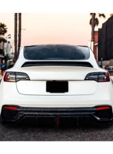 DarwinPro IMP Performance Partial Carbon Fiber Rear Bumper Forged Carbon Tesla Model 3 2021-2023                                     - FGPCF9404IMP2-RB - Image 5