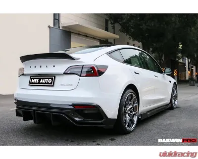 DarwinPro IMP Performance Partial Carbon Fiber Rear Bumper Forged Carbon Tesla Model 3 2021-2023 - FGPCF9404IMP2-RB