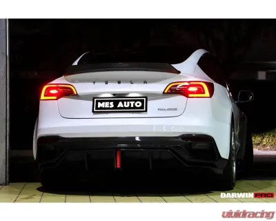 DarwinPro IMP Performance Partial Carbon Fiber Rear Bumper Forged Carbon Tesla Model 3 2021-2023 - FGPCF9404IMP2-RB