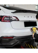 DarwinPro IMP Performance Partial Carbon Fiber Rear Bumper Forged Carbon Tesla Model 3 2021-2023                                     - FGPCF9404IMP2-RB - Image 9