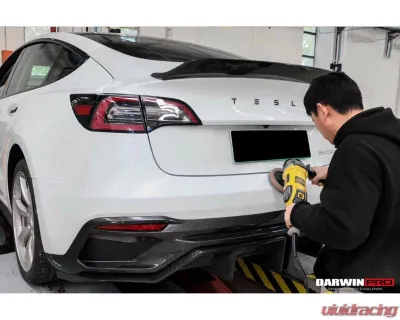DarwinPro IMP Performance Partial Carbon Fiber Rear Bumper Forged Carbon Tesla Model 3 2021-2023 - FGPCF9404IMP2-RB