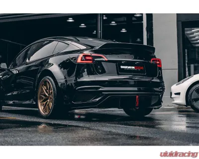 DarwinPro IMP Performance Partial Carbon Fiber Rear Bumper Forged Carbon Tesla Model 3 2021-2023 - FGPCF9404IMP2-RB